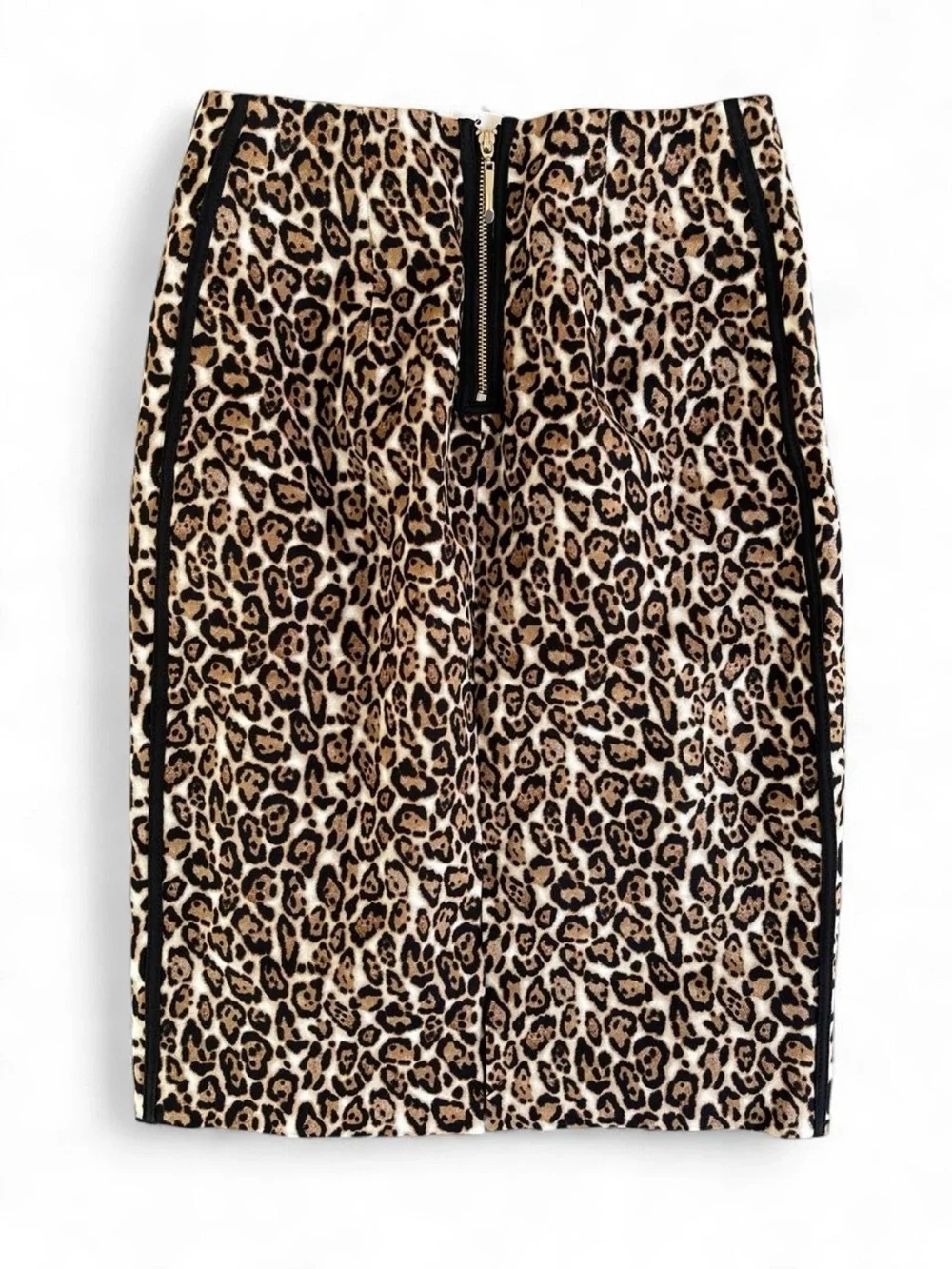 White House Black Market Leopard Print Pencil Skirt In Size 00P